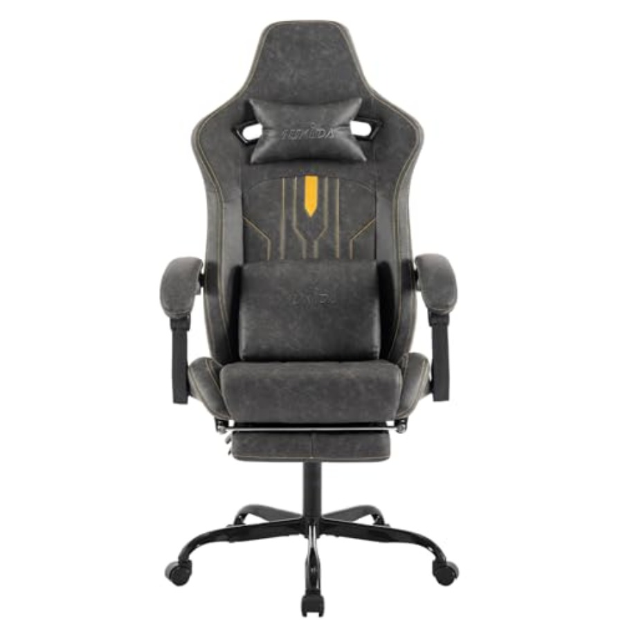 Office Chair Cushion - Krzesło do gier z podnóżkiem, idealne