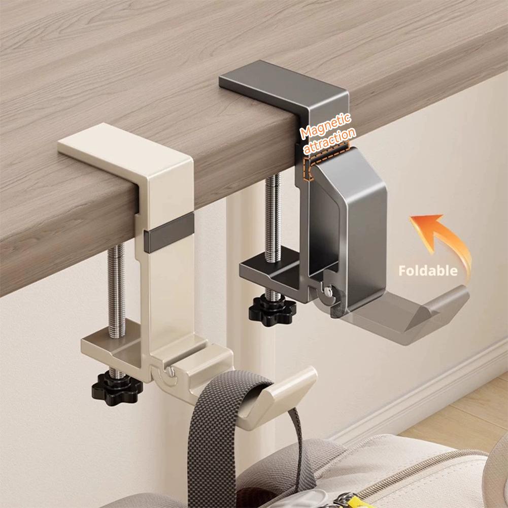 Office Furniture Brands - Składany haczyk na biurko bez wiercenia,