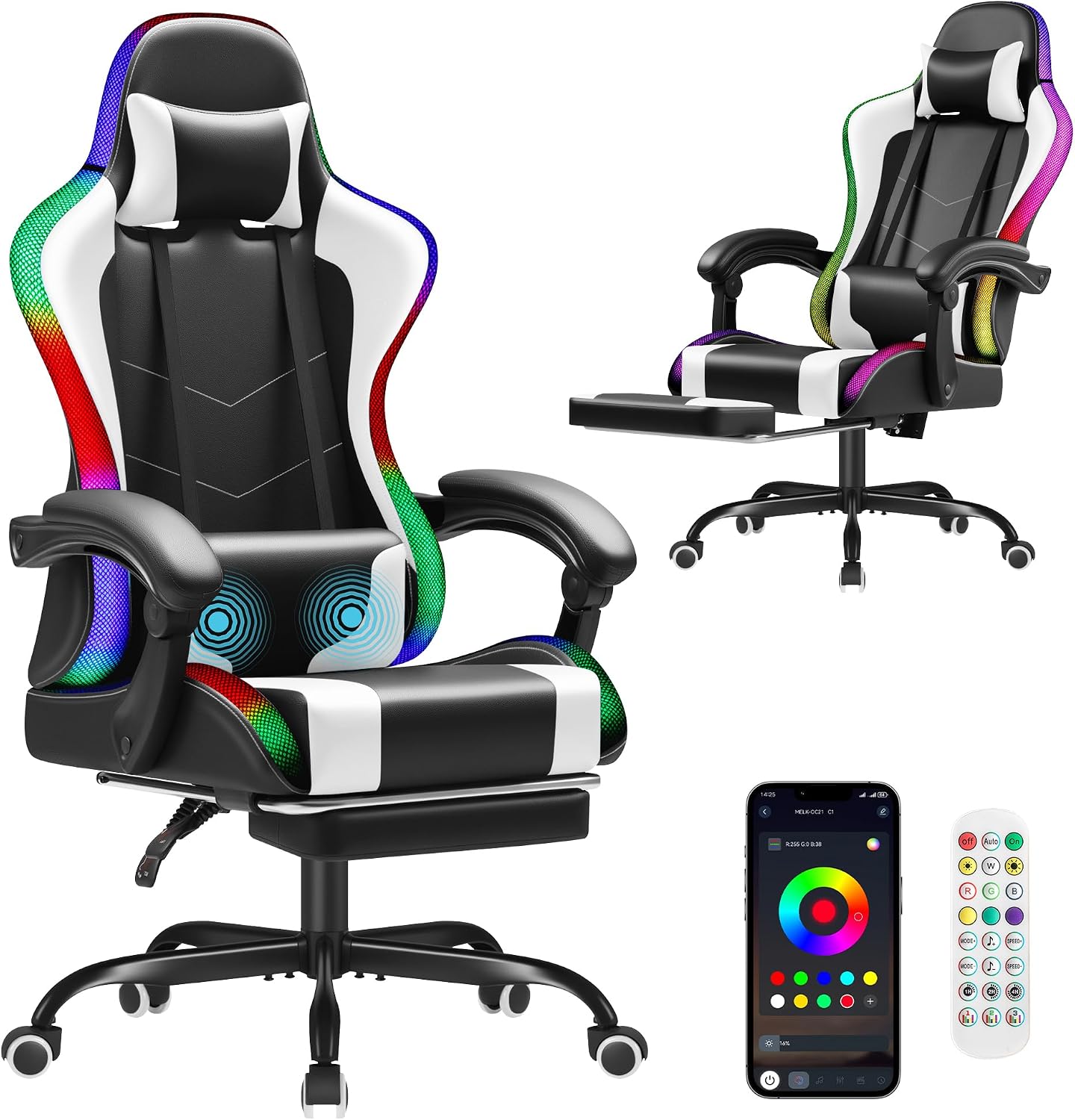 Office Chair - Krzesło gamingowe Homall, ergonomiczne krzesło do