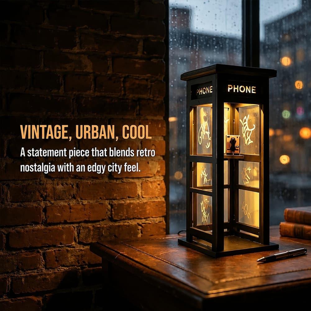 Office Furniture Brands - Retro Vintage Lampa Stołowa w Stylu
