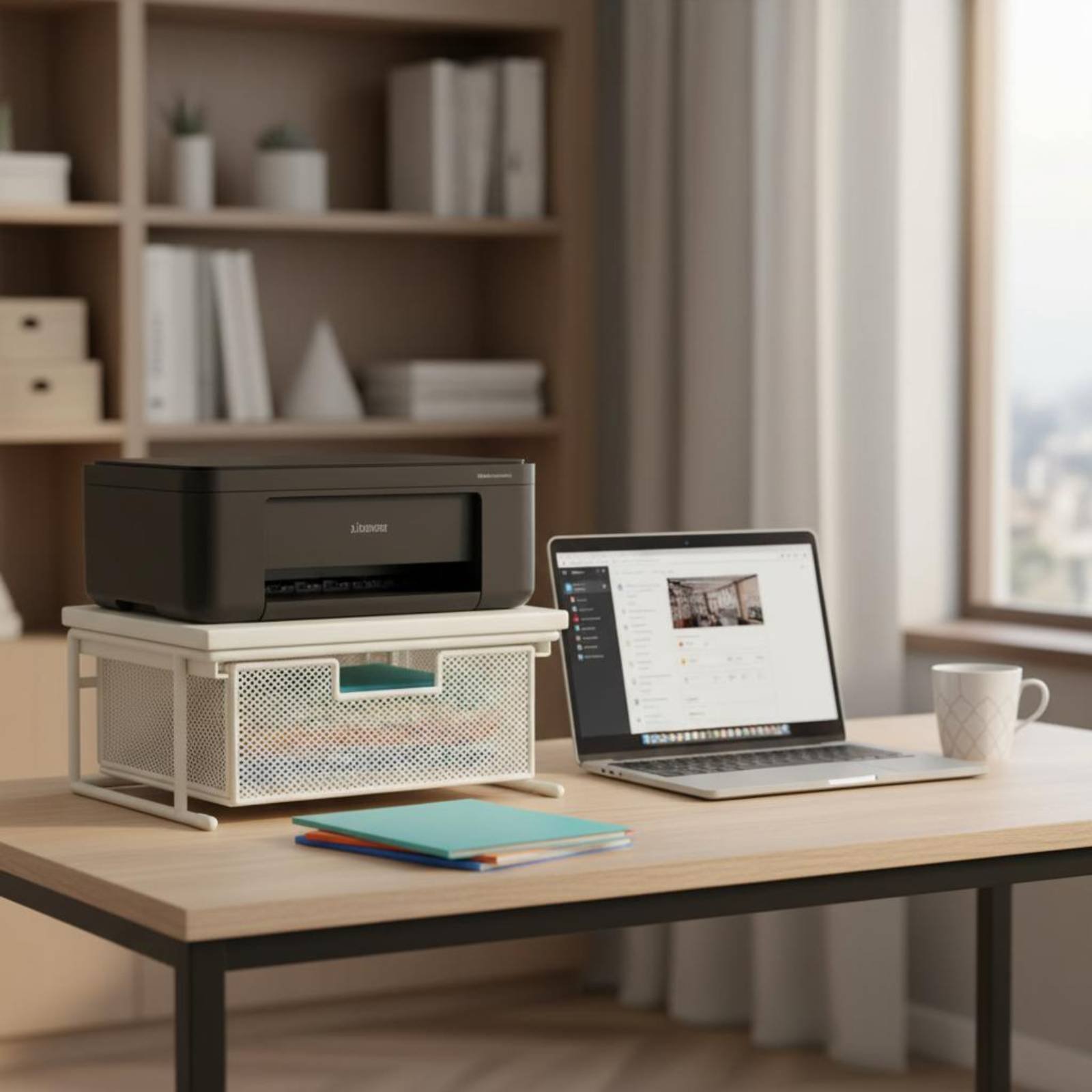 Stojak na drukarkę z szufladą, – Printer Stand recenzja i cena