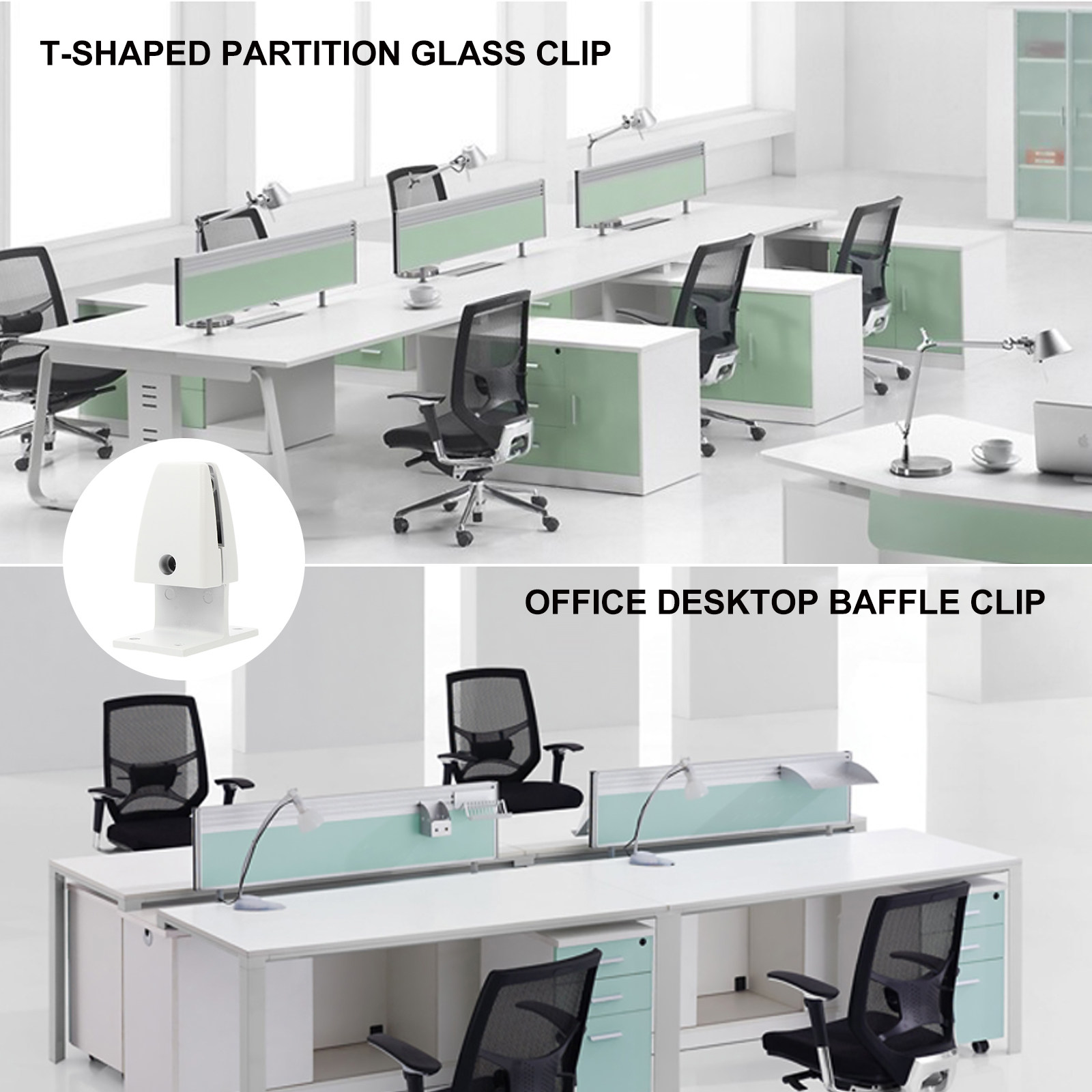 2 sztuki – zaciski do montażu  – Partition Screen Divider recenzja i cena