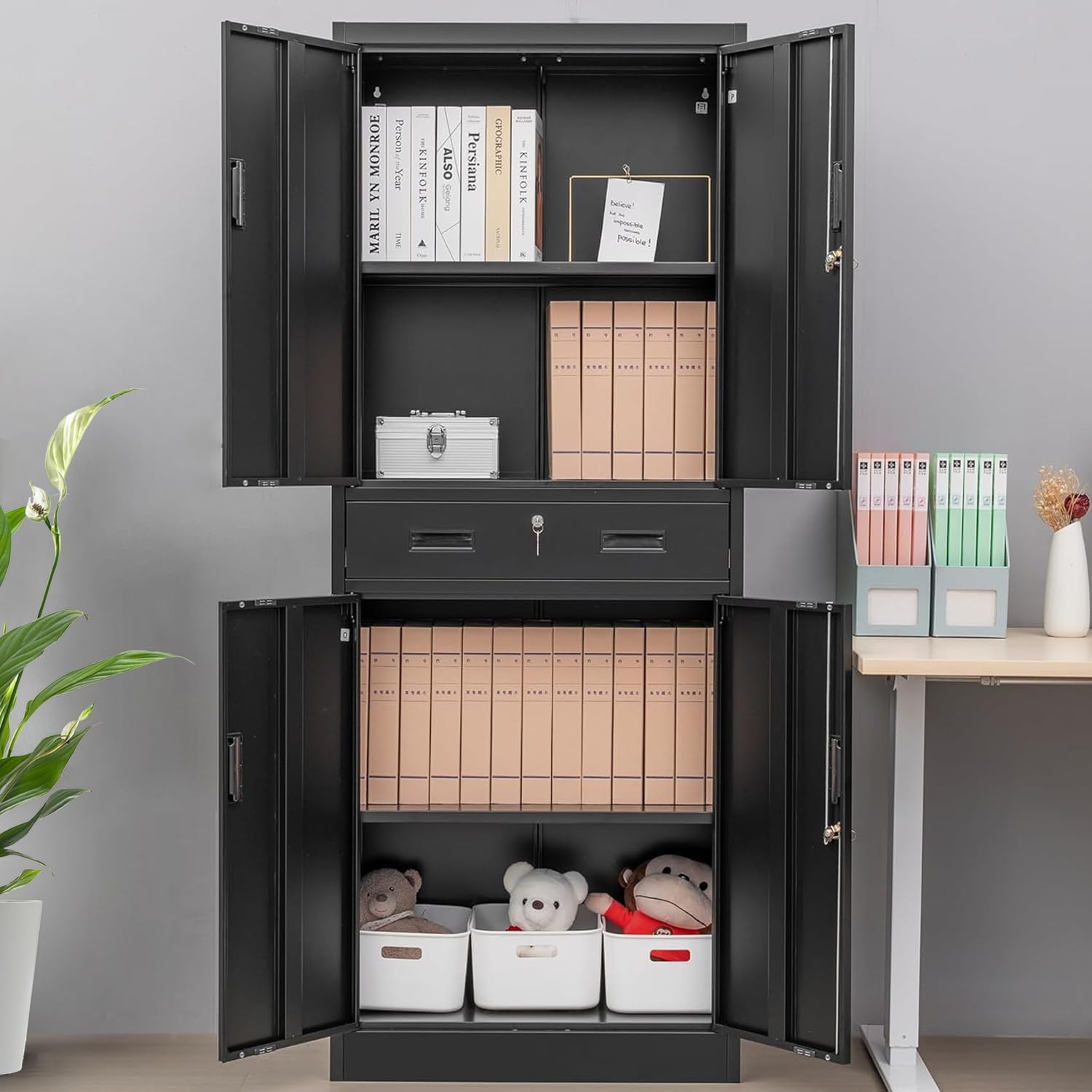 Wysoka metalowa szafa do przec – File Cabinet recenzja i cena