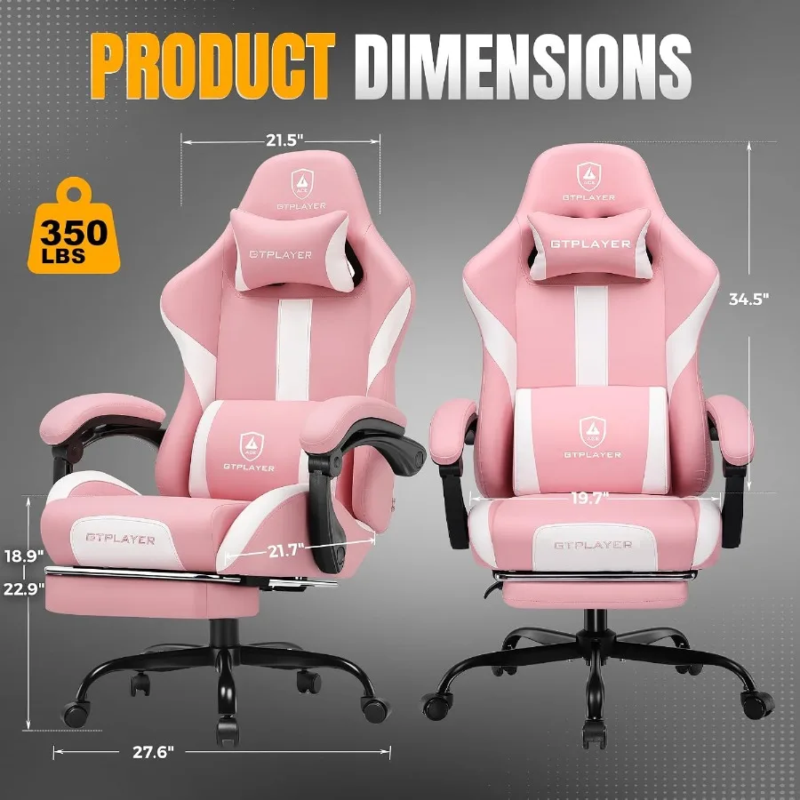 Krzesło do gier z podnóżkiem i – Office Chair Cushion recenzja i cena